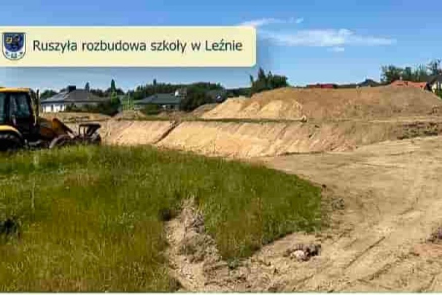Gmina Żukowo: Rozbudowa szkoły w Leźnie za 15 mln
